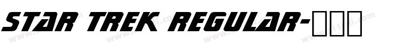 Star Trek Regular字体转换